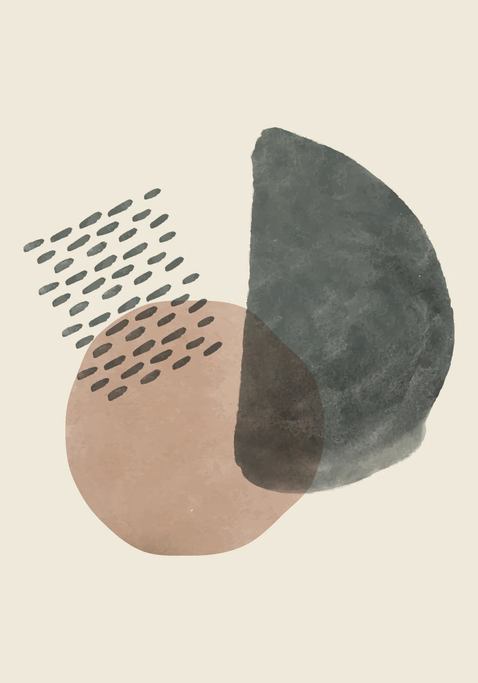Abstract Shapes and Textures Plakat - Posterbox.dk