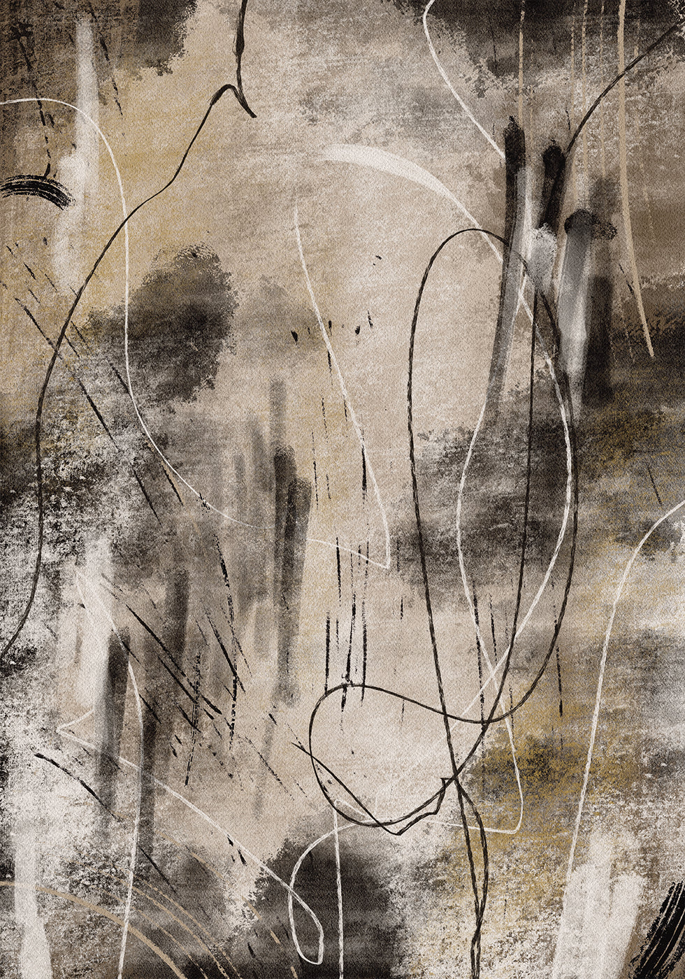 Abstrakte Linien und Formen Kunst Poster