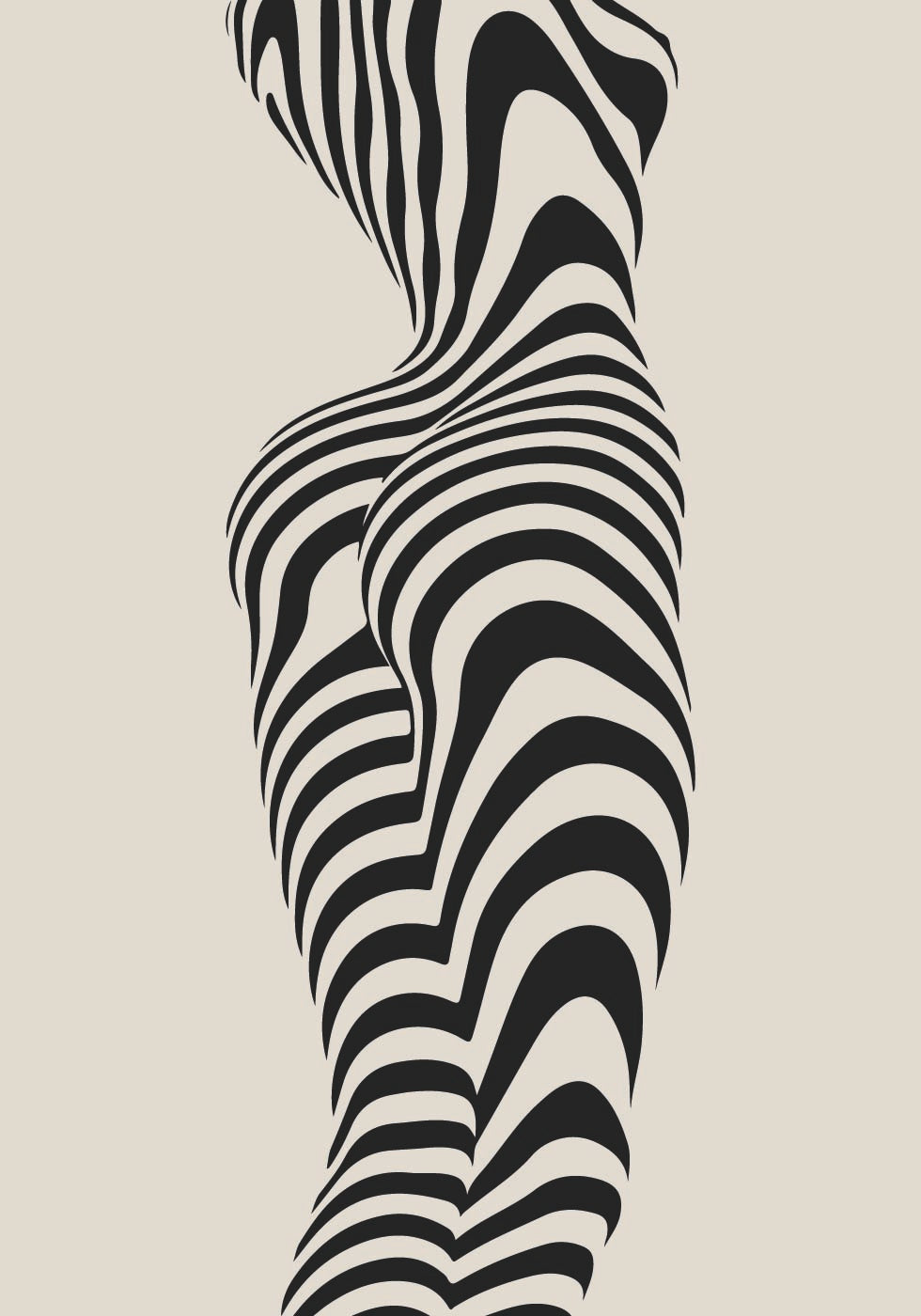 Abstrakte Frauenfigur Poster 