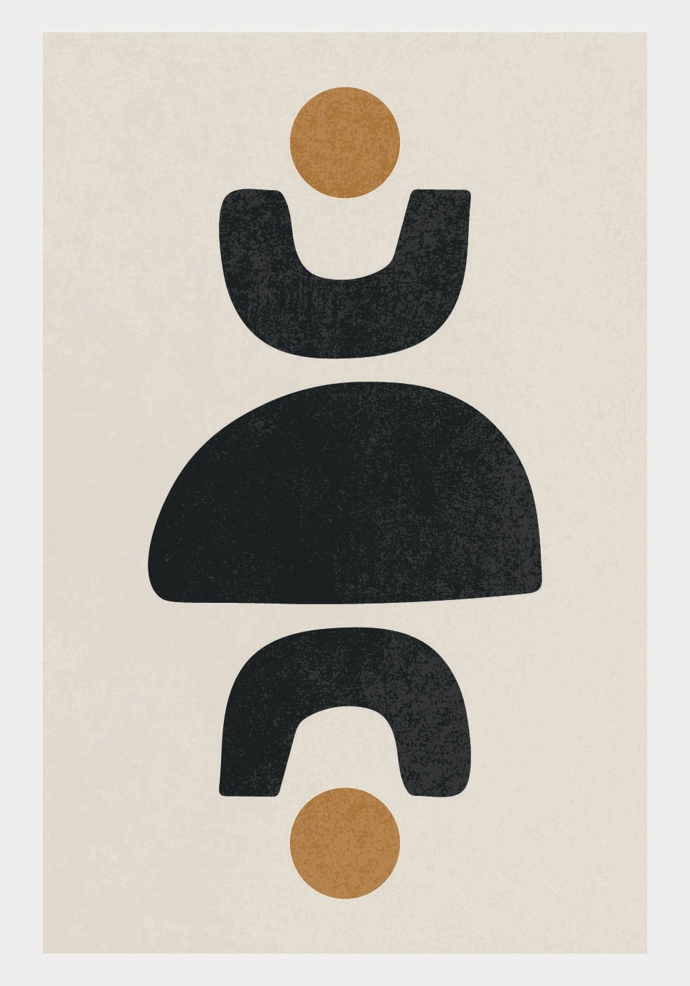 Abstrakte Formen Balance, geometrisches Poster