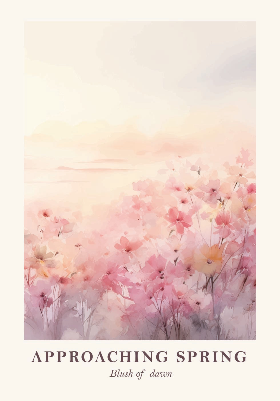 Poster Frühling naht 