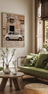 A Small White Car Plakat - Posterbox.dk