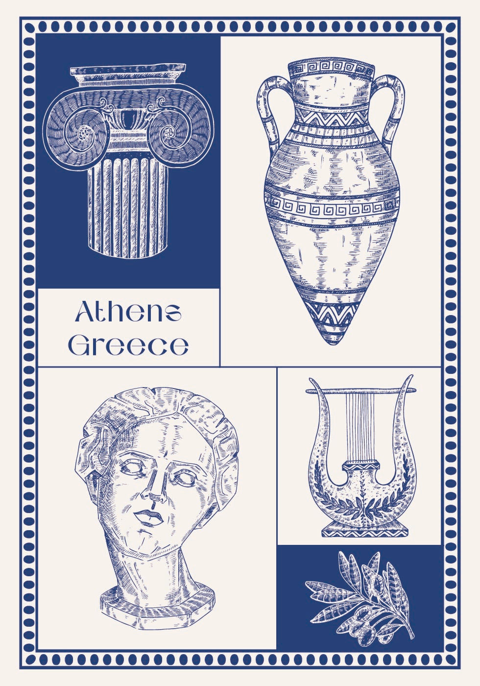Athen Griechenland Kulturerbe Poster 