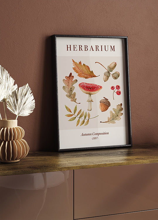 Herbst-Herbarium-Poster 