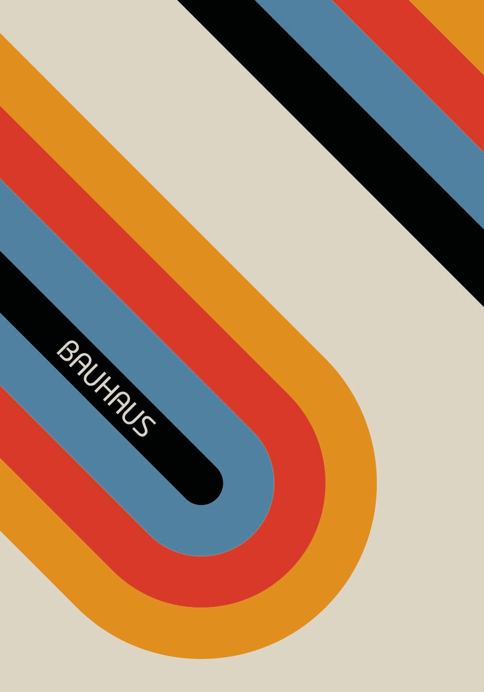 Bauhaus-Streifen Poster 