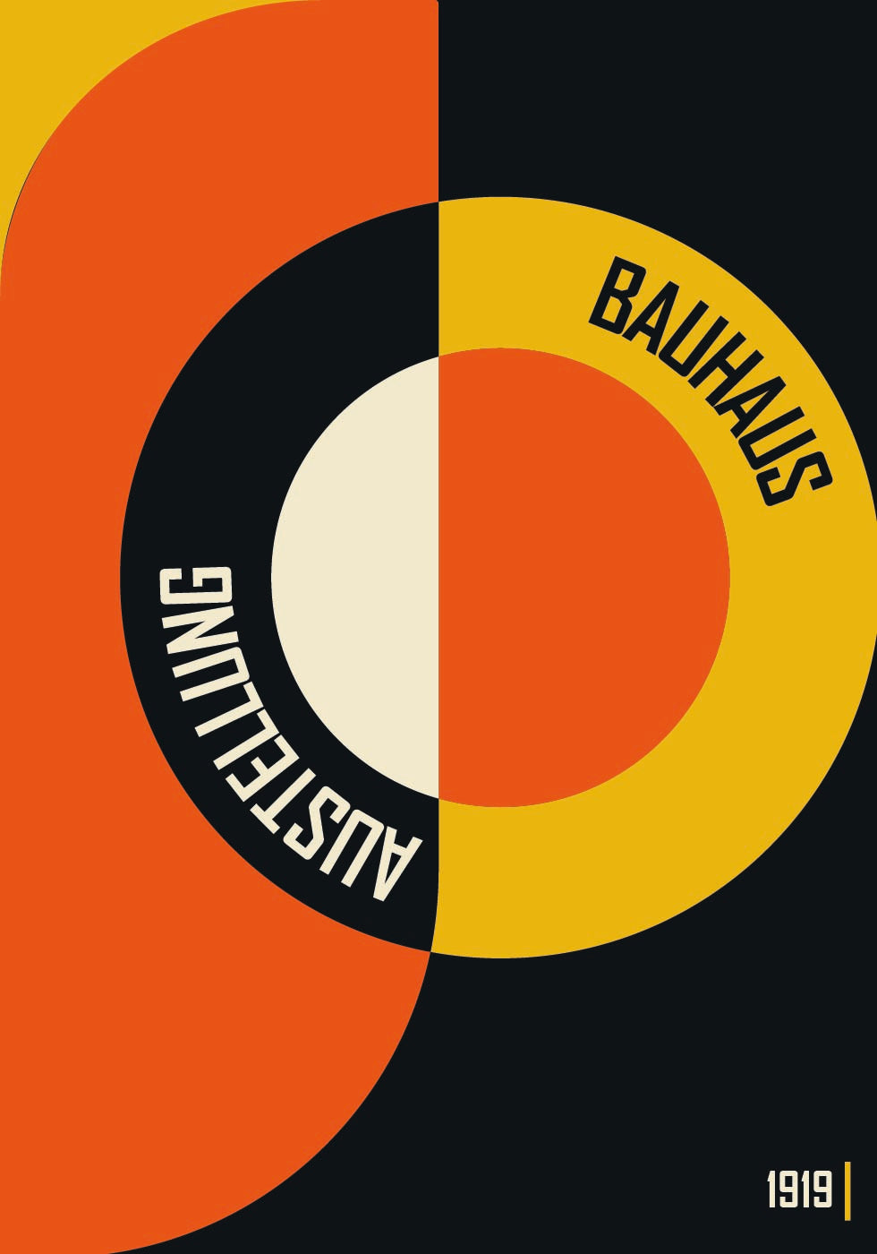 Bauhaus-Farbformen Nr. 1 Poster 