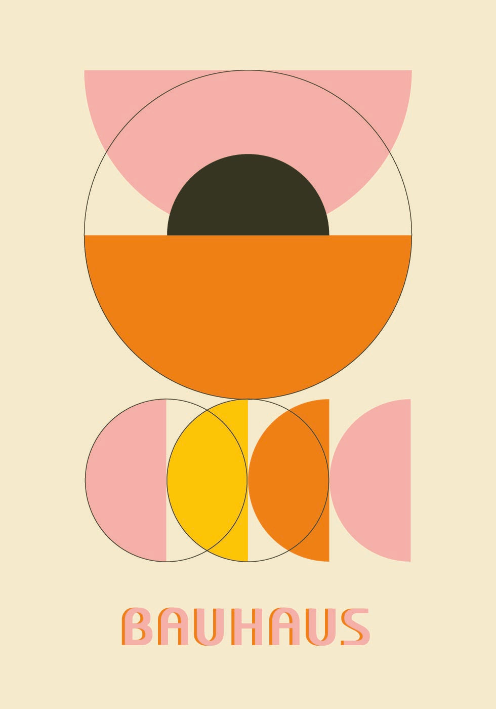 Bauhaus-Farbformen Nr. 4 Poster 