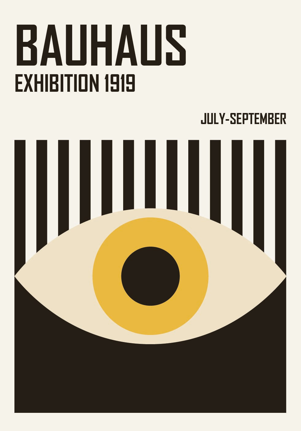 Bauhaus-Auge Poster 