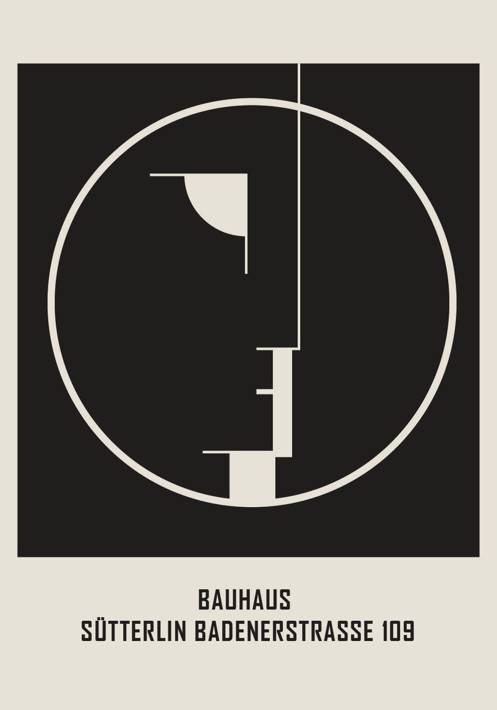 Bauhaus Sütterlin Badenerstraße Nr.2 Poster 