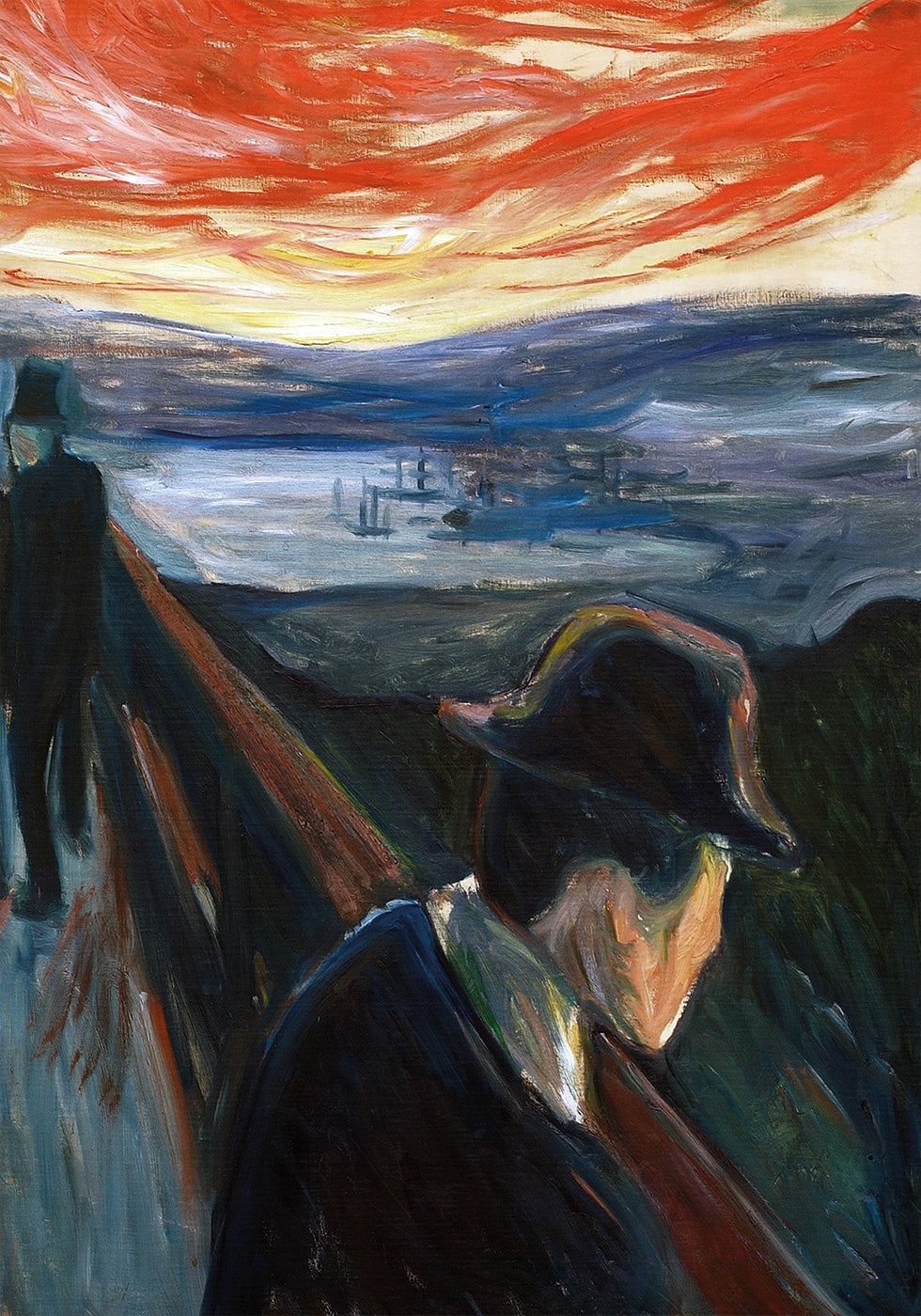 Verzweiflung von Edvard Munch Poster 