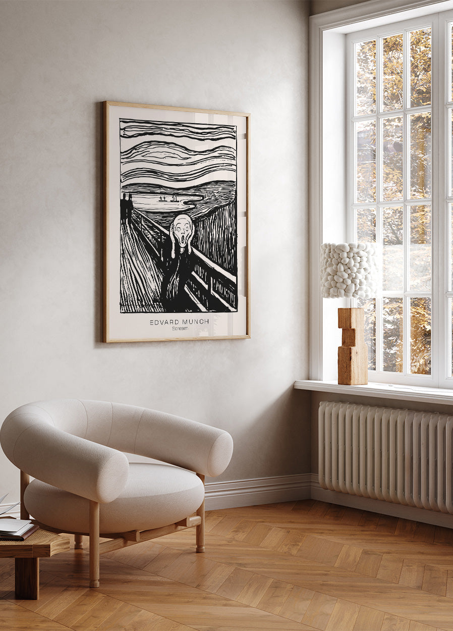 Poster „Der Schrei“ von Edvard Munch 