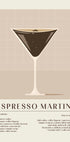 Espresso Martini Recipe Plakat - Posterbox.dk