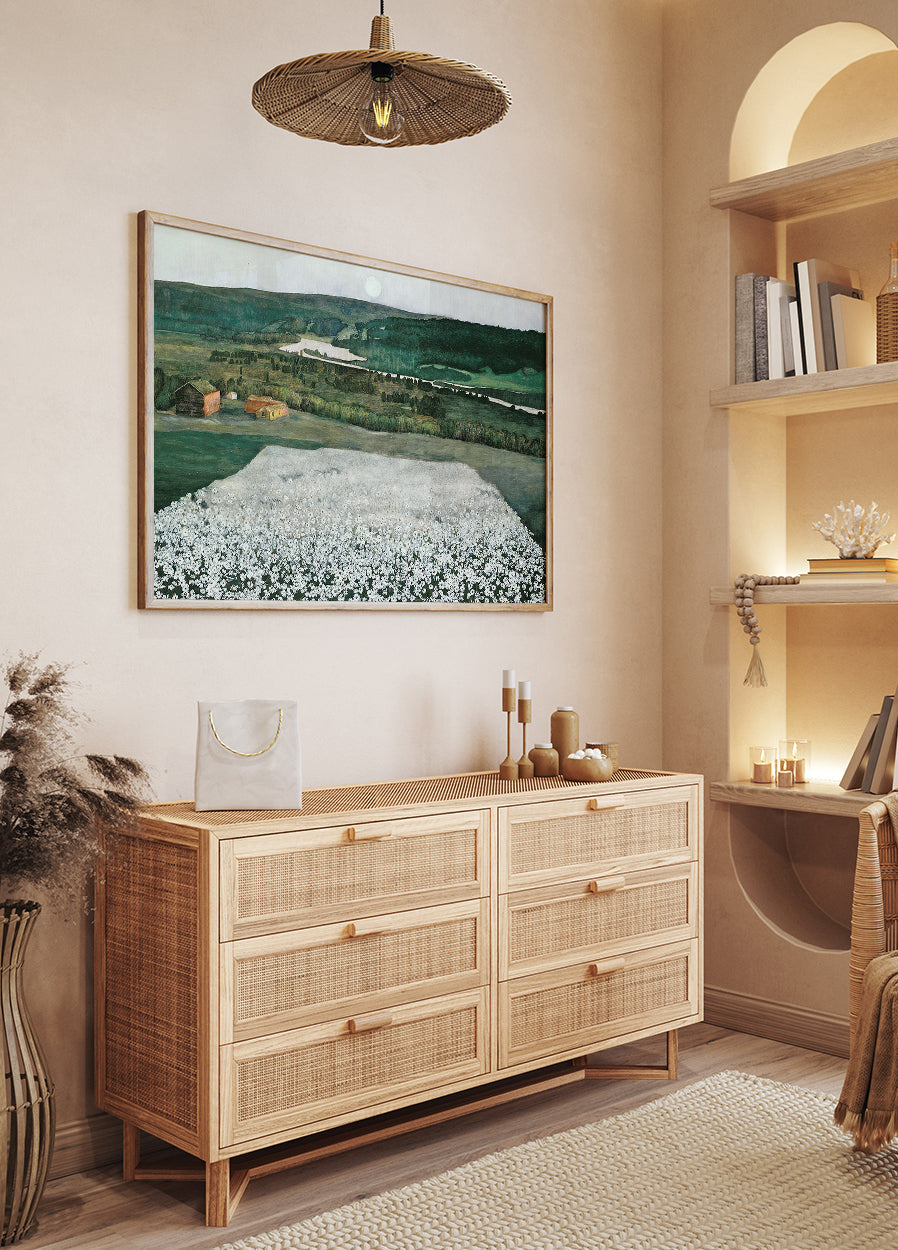 Flower Meadow in the North By Harald Sohlberg Plakat - Posterbox.dk