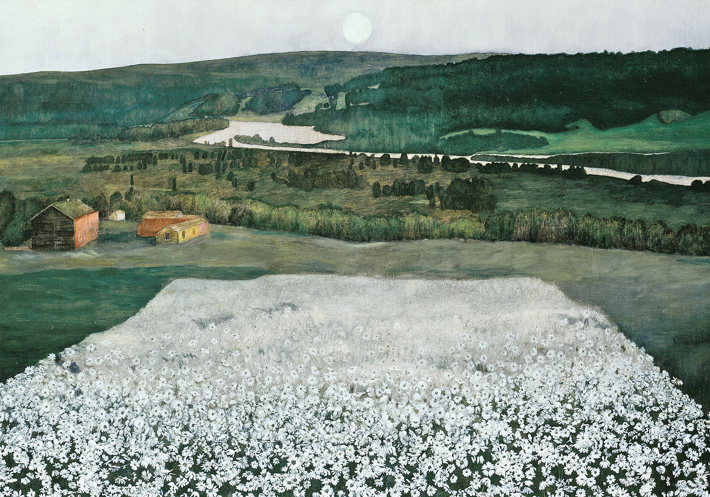 Flower Meadow in the North By Harald Sohlberg Plakat - Posterbox.dk
