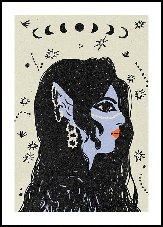 Porträt einer Meerjungfrau