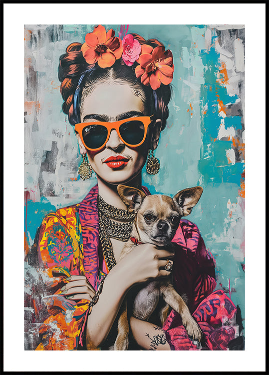 Frida Chihuahua Poster