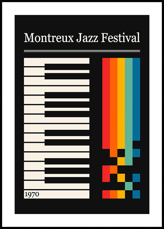 Plakat des Montreux Jazz Festivals