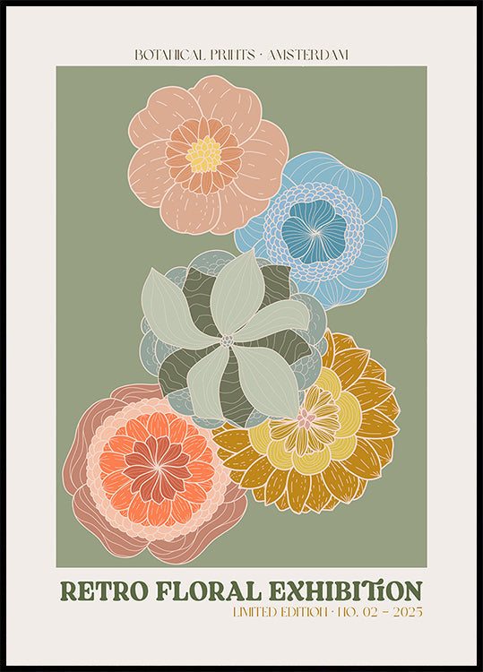 Blühendes Nostalgie-Poster