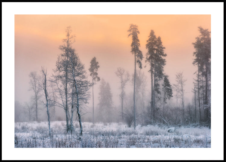 Frostiges Morgenplakat