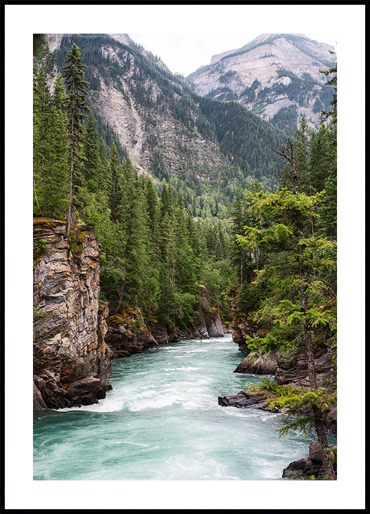 Flussschlucht-Poster
