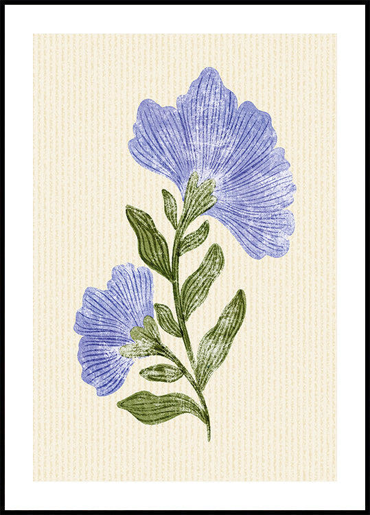 Vintage-Blumen-Poster