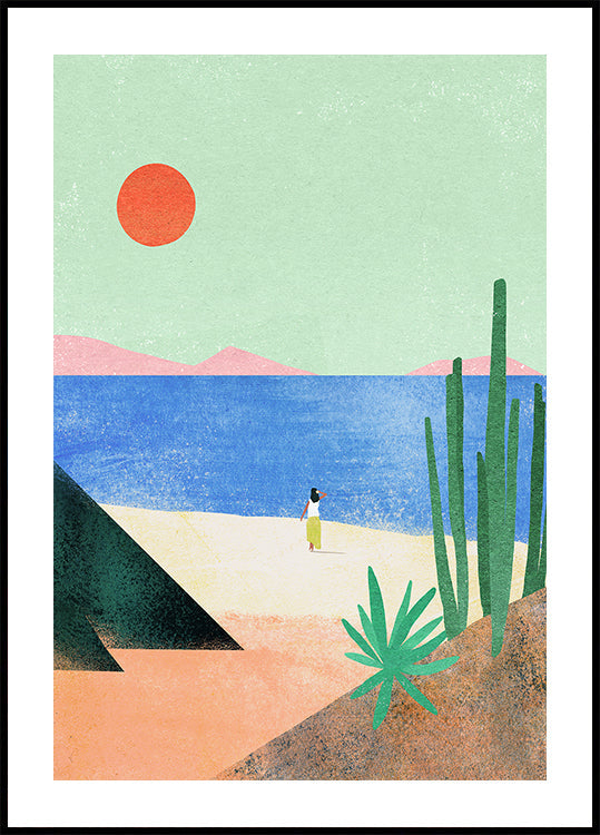 Strandmädchen II Poster