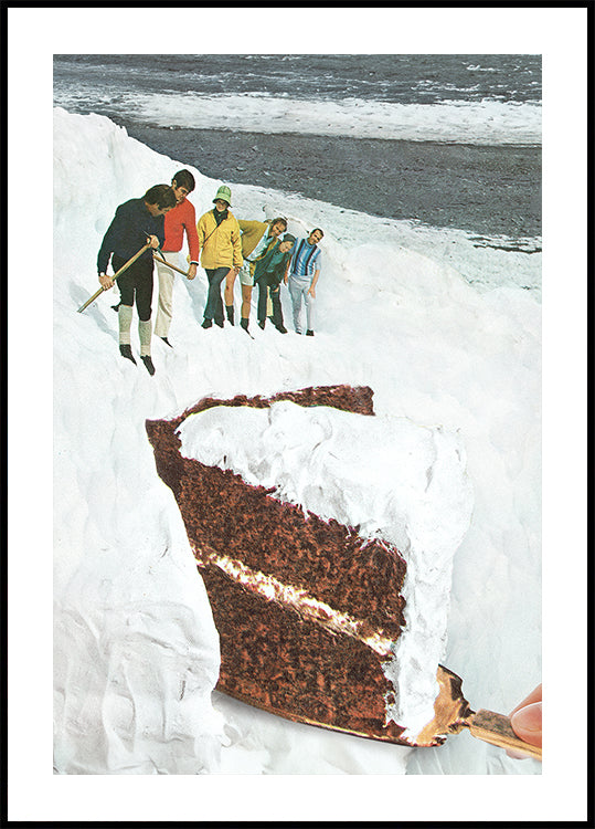 Gletscherkalbkuchen – Dessert-Schneeberg-Poster