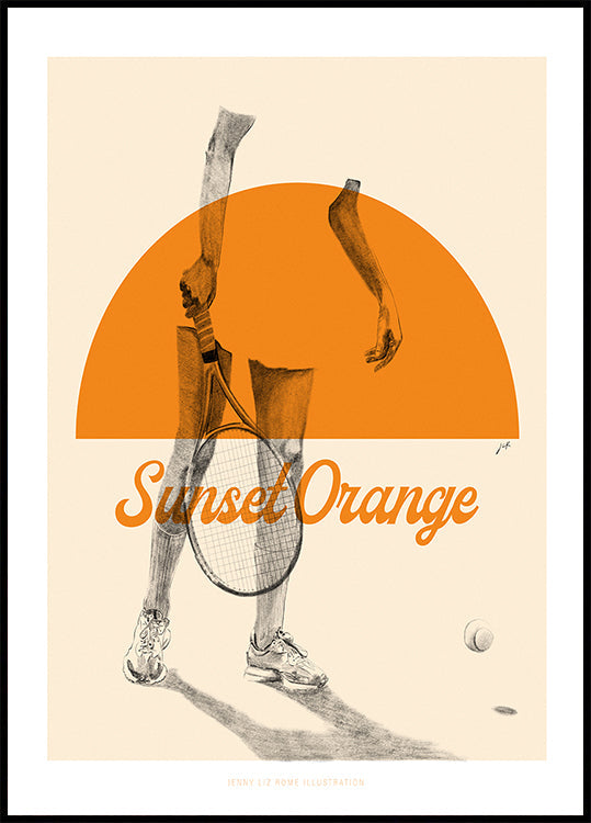 Sonnenuntergangsorange