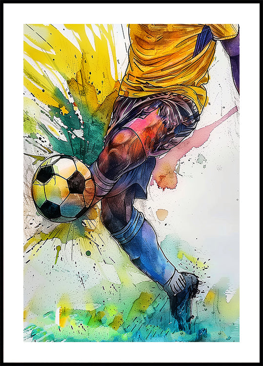 Sport Aquarell Fußballspieler (3)