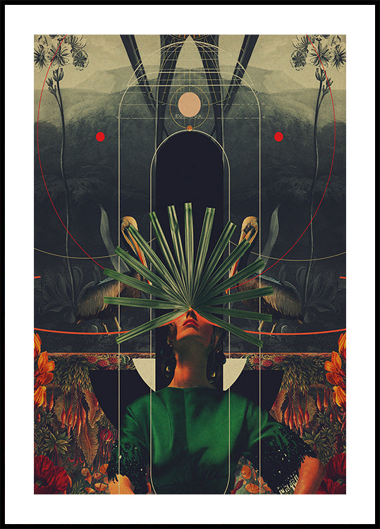 Sie sah das Äquatorplakat