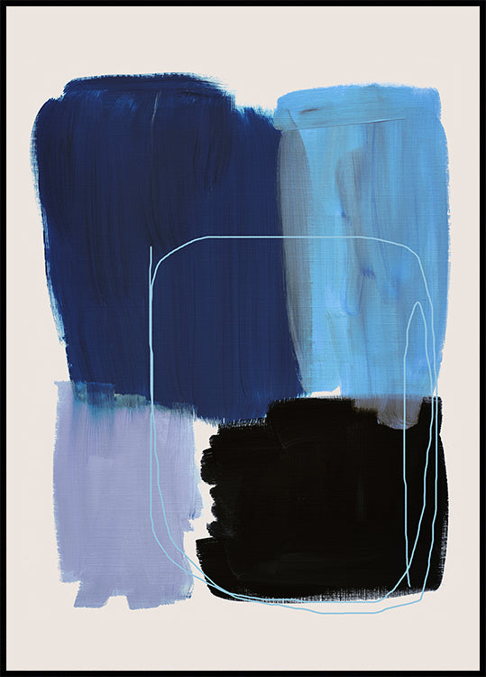 Abstract Brush Strokes 120x Plakat