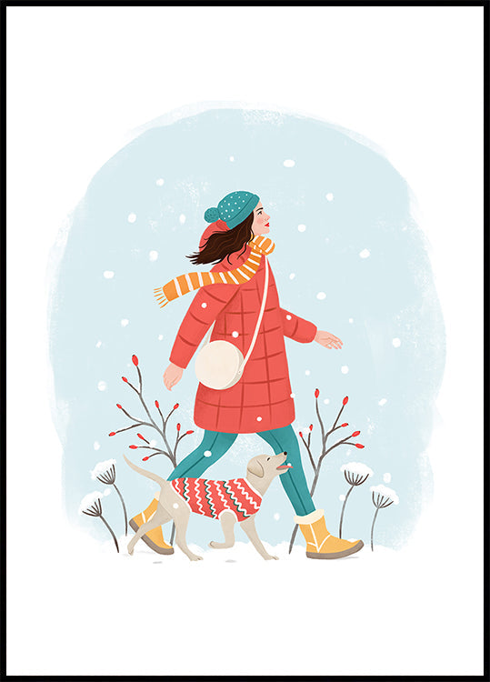 Winterspaziergang-Plakat
