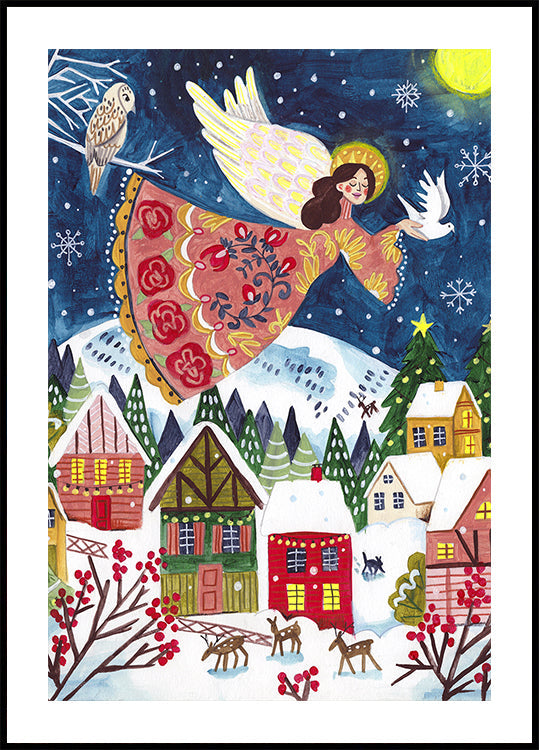 Engel-des-Friedens-Porträt-Poster