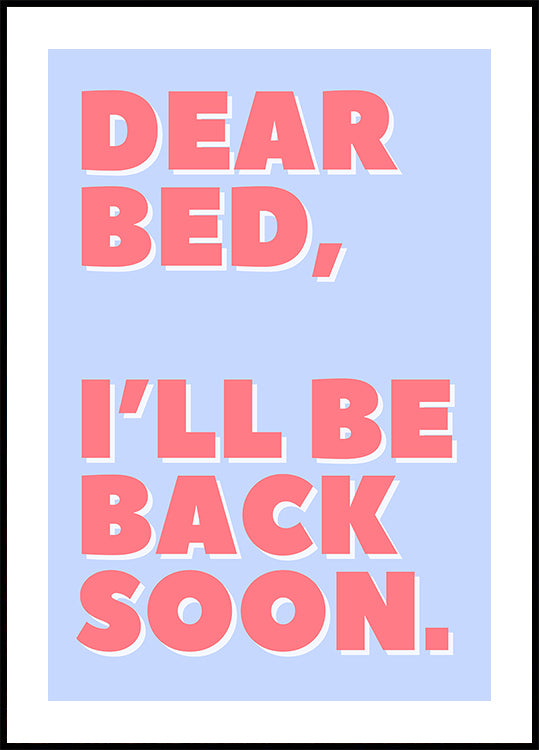 Brief an mein Bett Poster