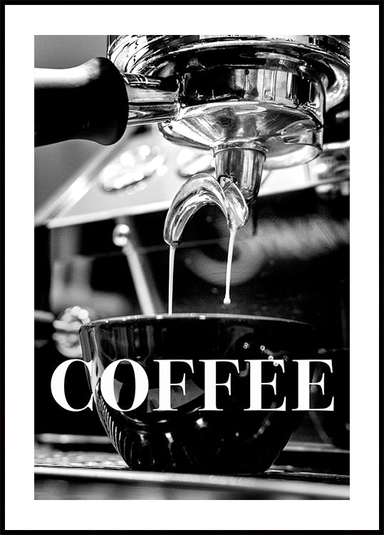 Kaffee-Text-Poster