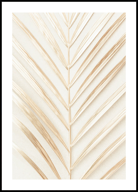 Goldenes Palmblatt-Poster