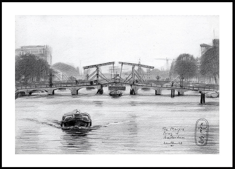The Magere Brug In Amsterdam - 09-11-23 Plakat