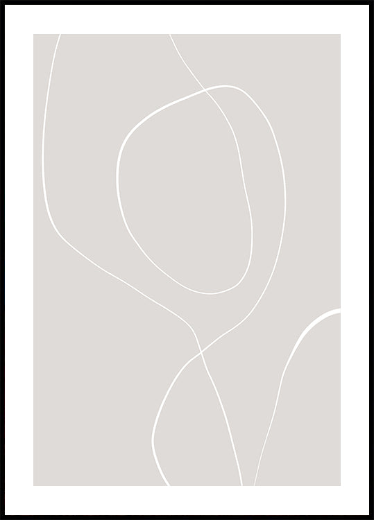 Fließende Linien-Harmonie-Poster