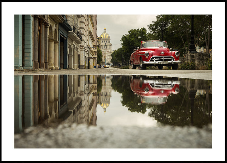 Straßen von Havanna, Kuba Poster