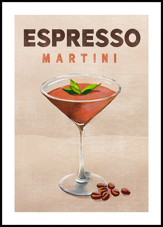 Espresso-Martini-Cocktail-Bar-Dekor-Poster