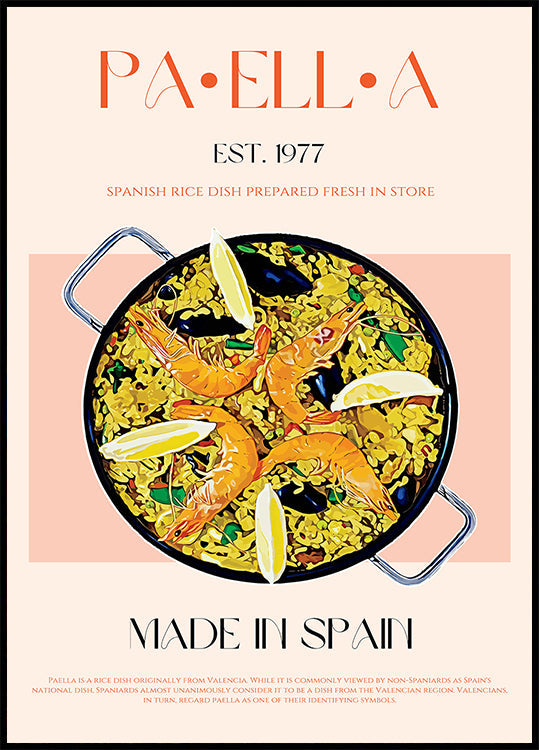 Paella-Perfektion-Poster
