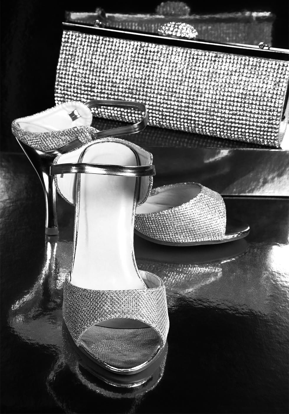 Glamorous Night Accessoires B&amp;W Poster