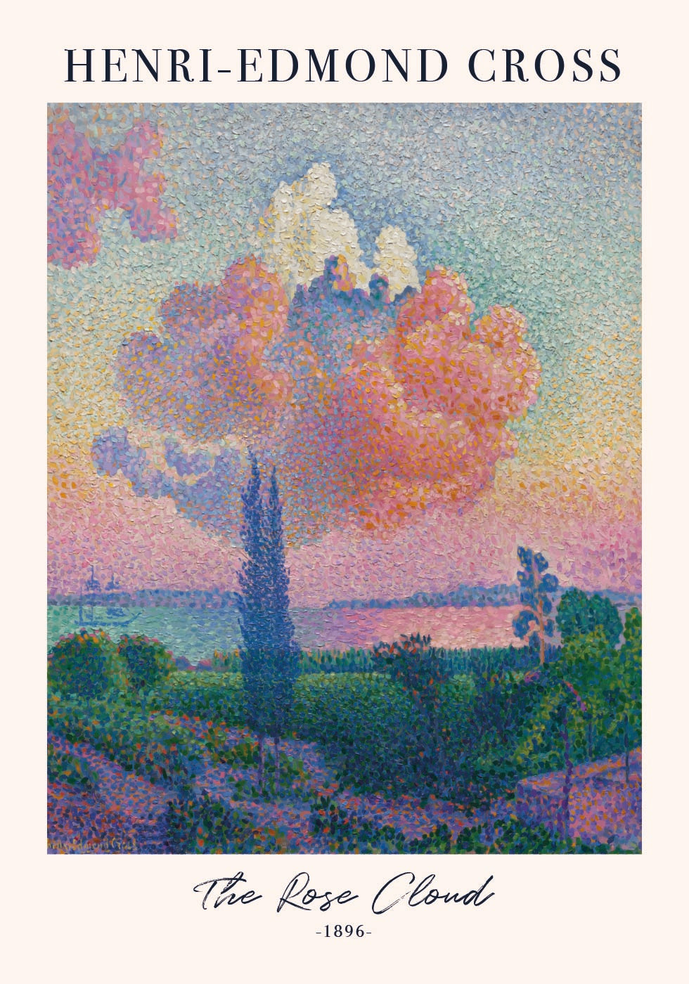 Die Rosenwolke von Henri-Edmond Cross Poster