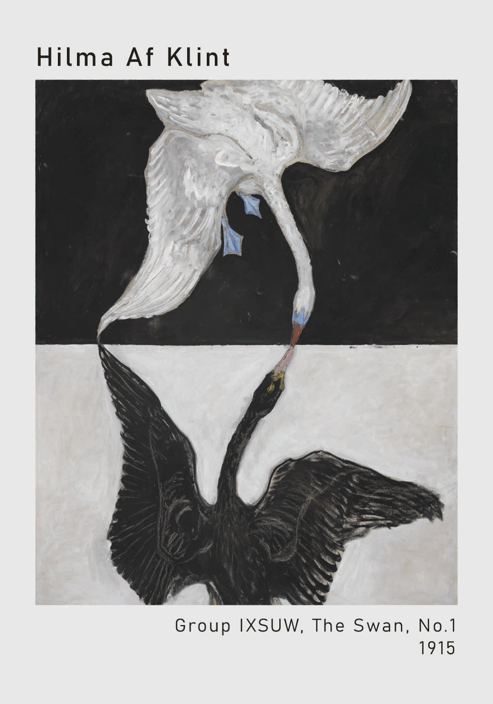 Hilma Af Klint – Gruppe IXSUW, Der Schwan, Nr. 1 Poster 