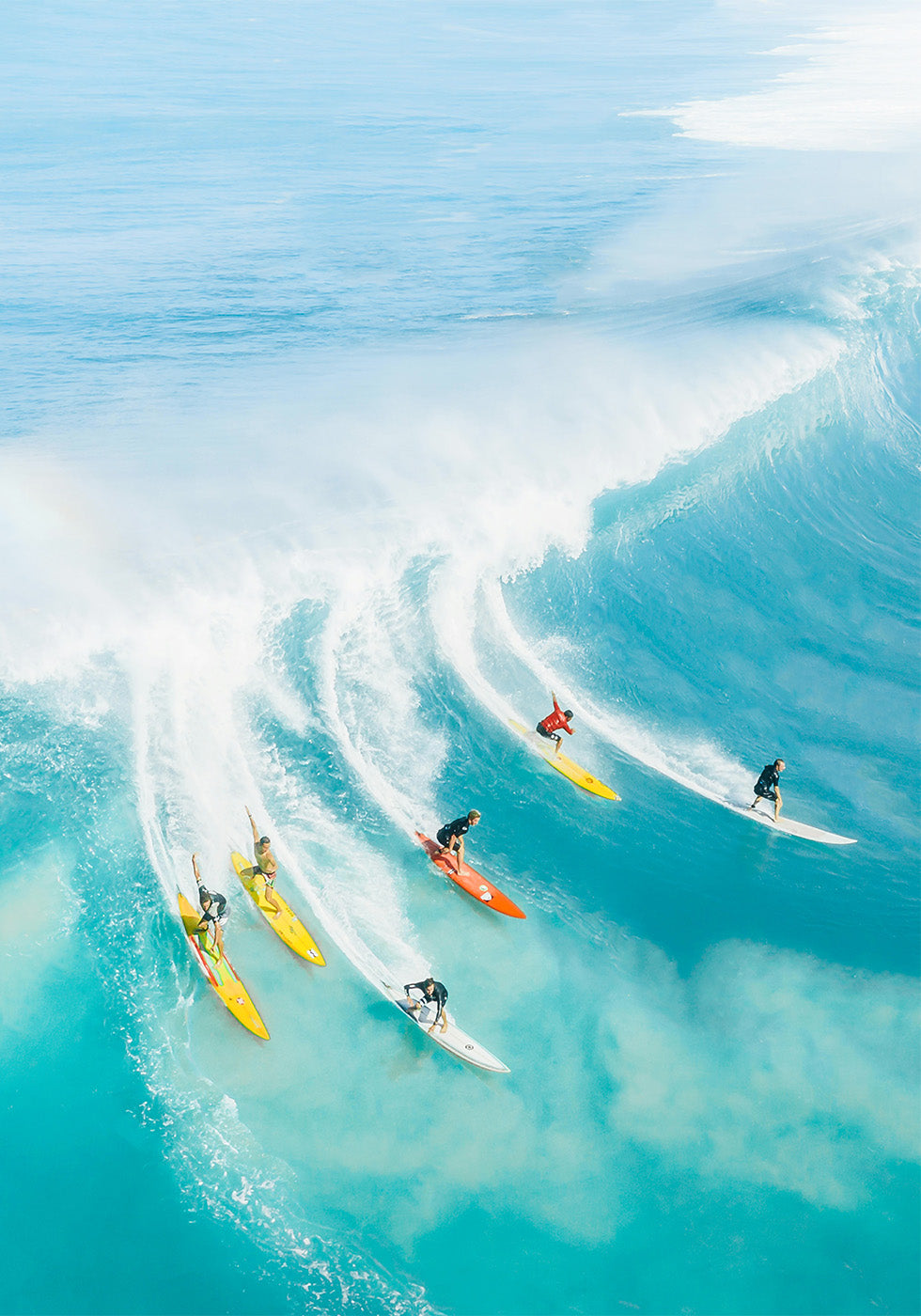 Unendliche Surfer Poster 