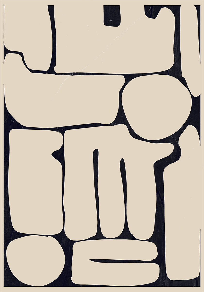 Moderne abstrakte Minimalformen 161 Poster