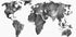 World Black Ink Map Plakat - Posterbox.dk
