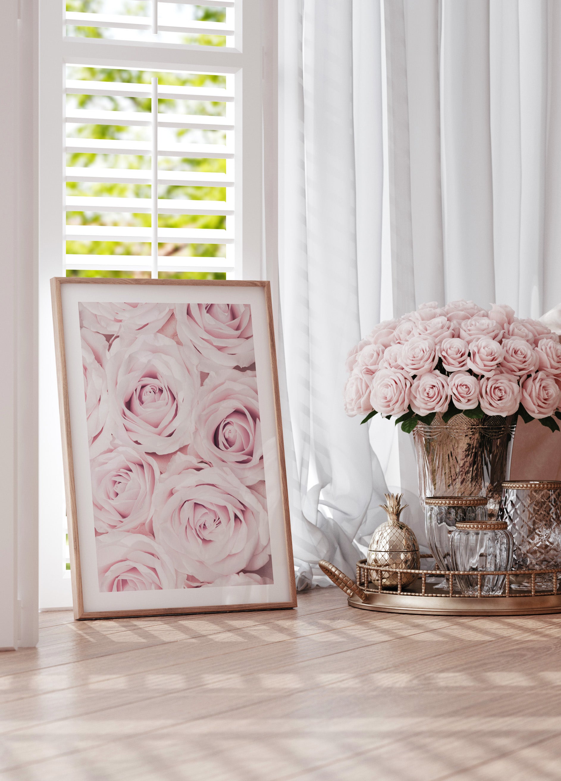 Zarte rosa Rosen