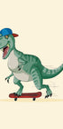 Skateboarding T-Rex Plakat - Posterbox.dk