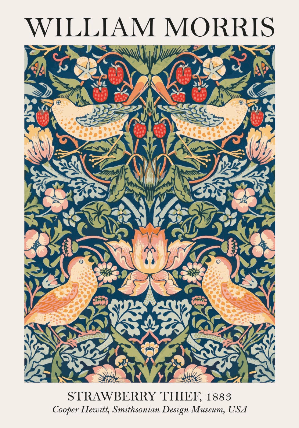 William Morris Strawberry Thief Plakat - Posterbox.dk